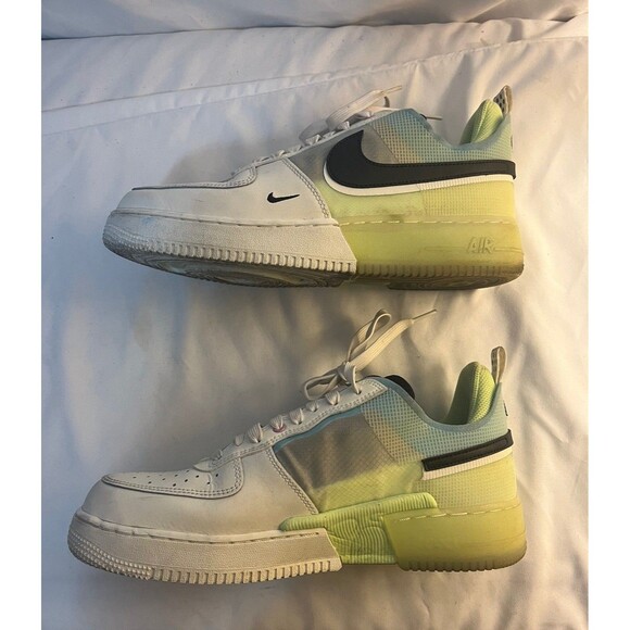 Nike Air Force 1 React Sail Barely Volt Size 9.5 - Picture 3 of 6